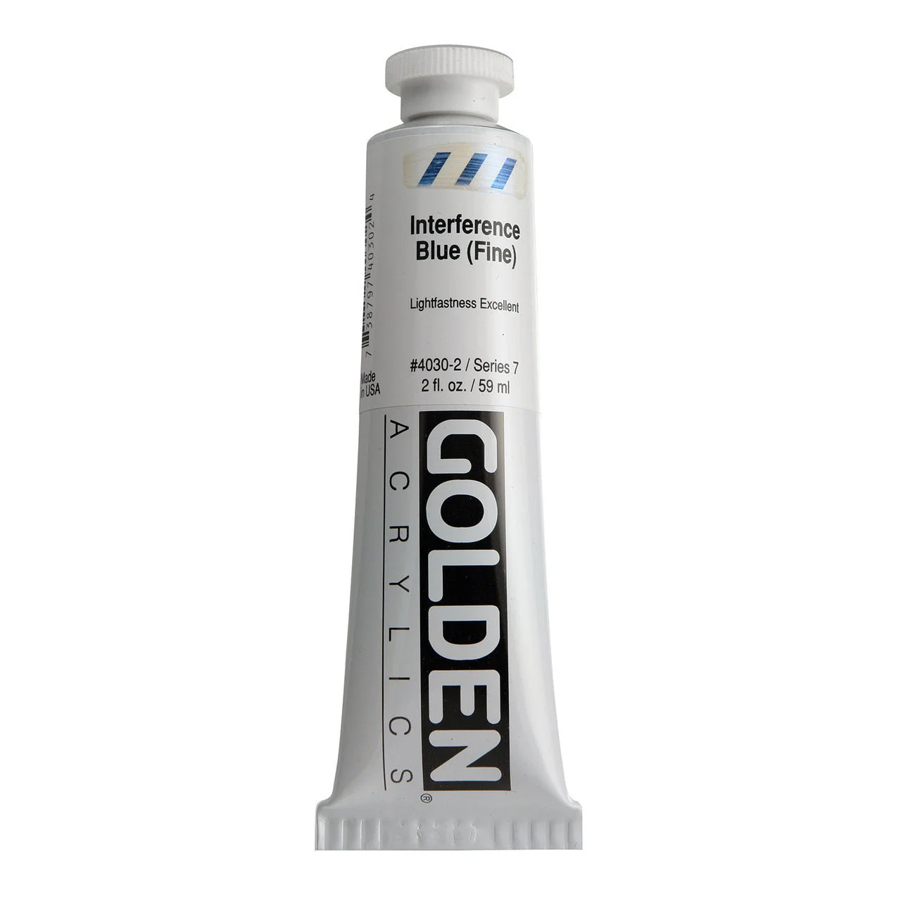 Golden Heavy Body Acrylic Interference Blue (fine) 2 oz