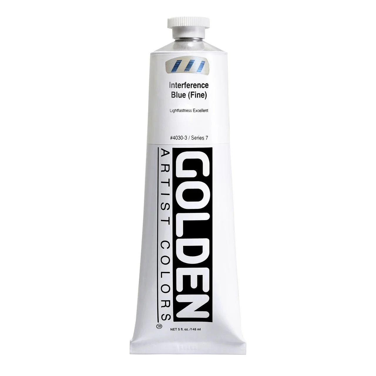 Golden Heavy Body Acrylic Interference Blue (fine) 5 oz