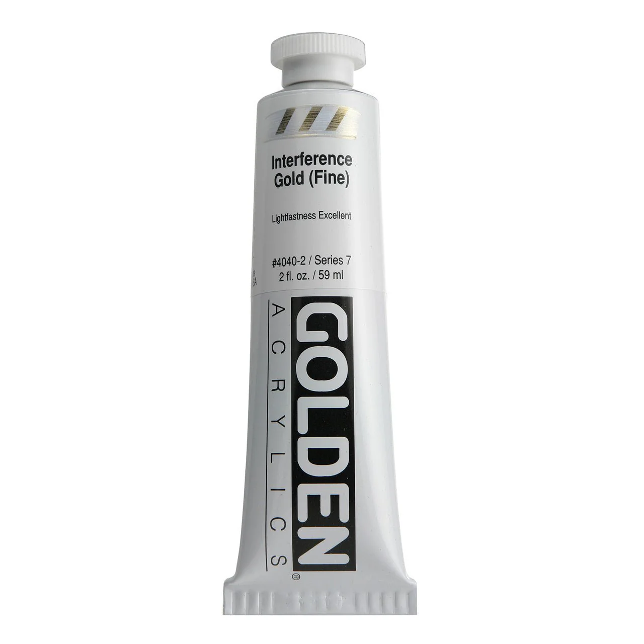 Golden Heavy Body Acrylic Interference Gold (fine) 2 oz