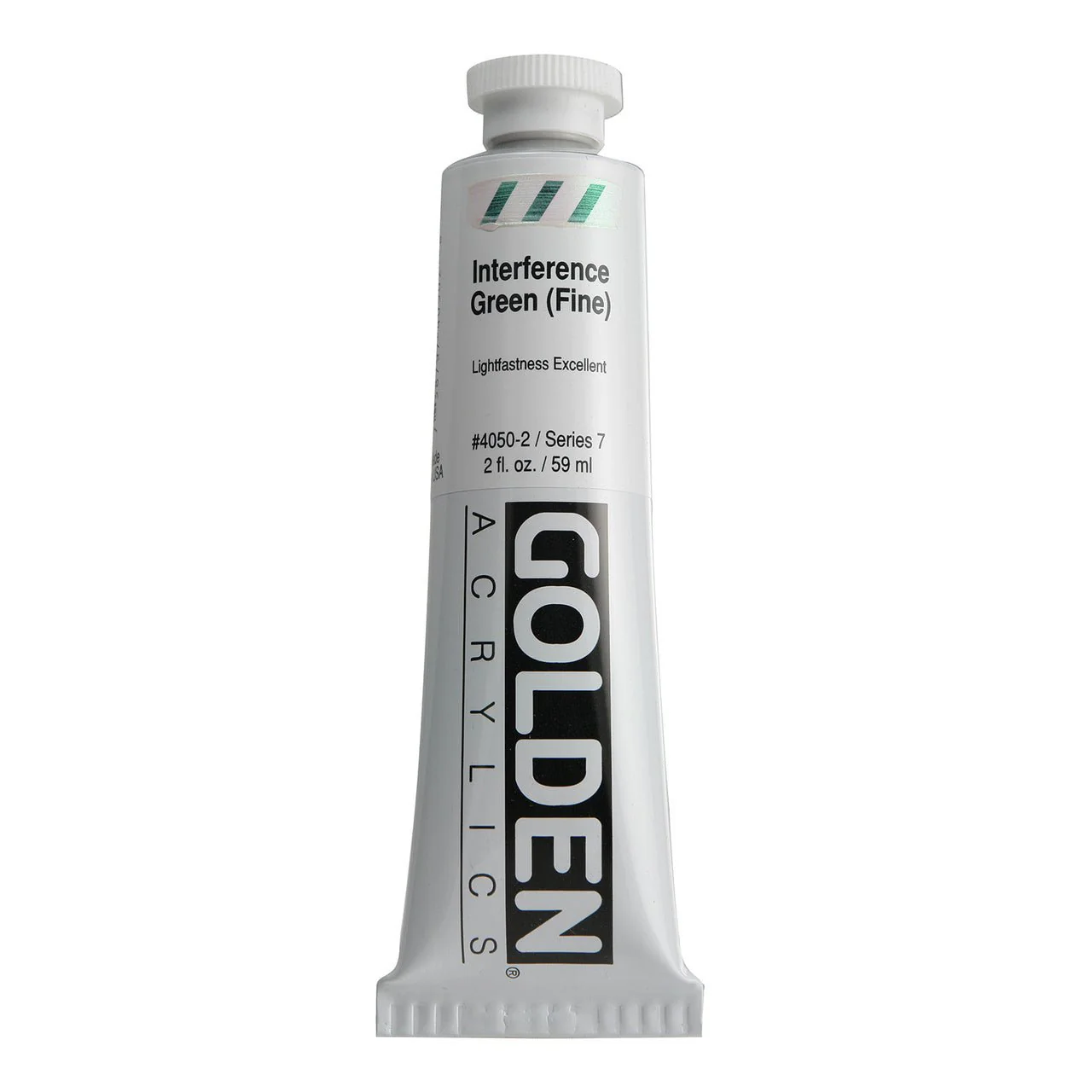 Golden Heavy Body Acrylic Interference Green (fine) 2 oz