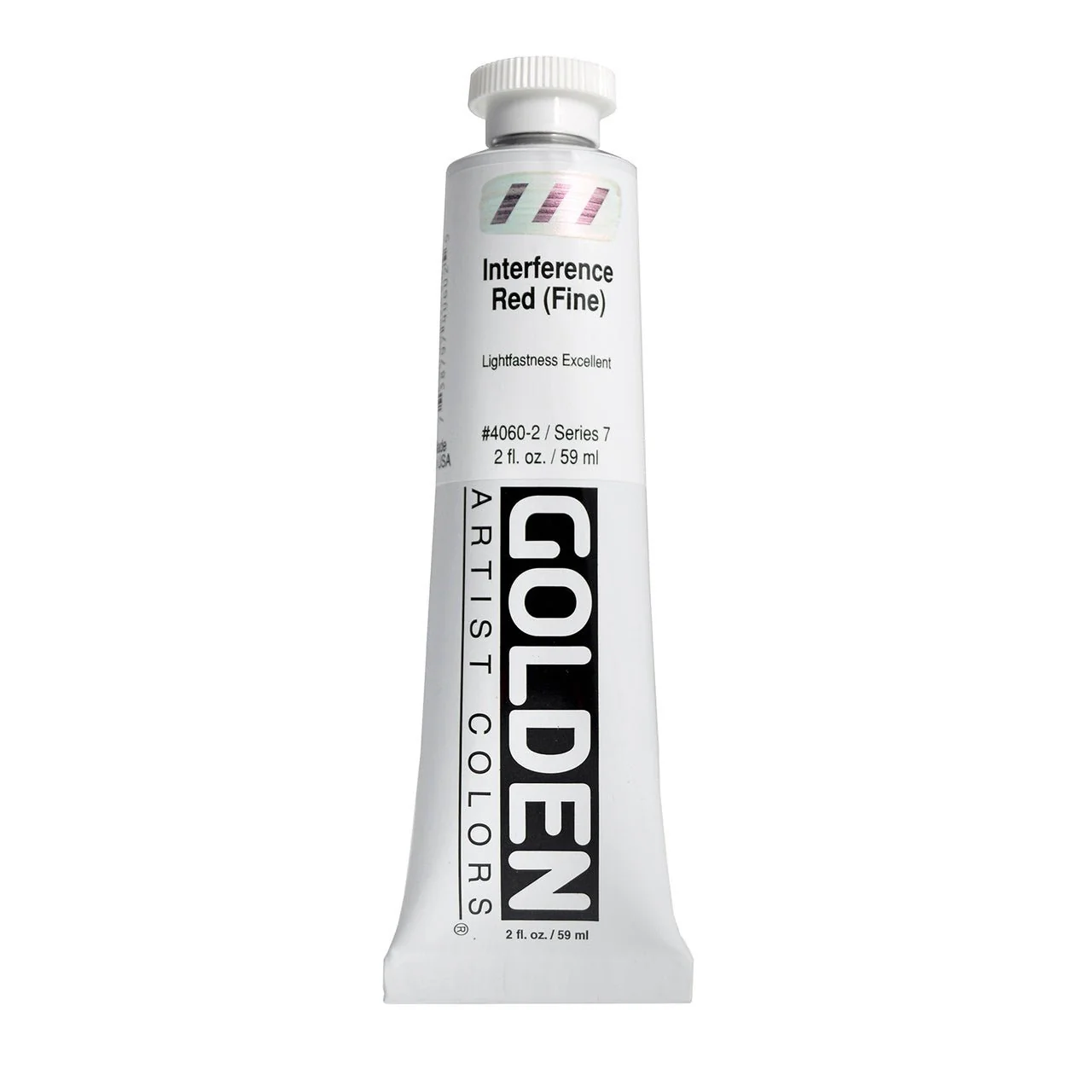 Golden Heavy Body Acrylic Interference Red (fine) 2 oz
