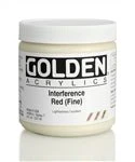 Golden Heavy Body Acrylic Interference Red (fine) 8 oz