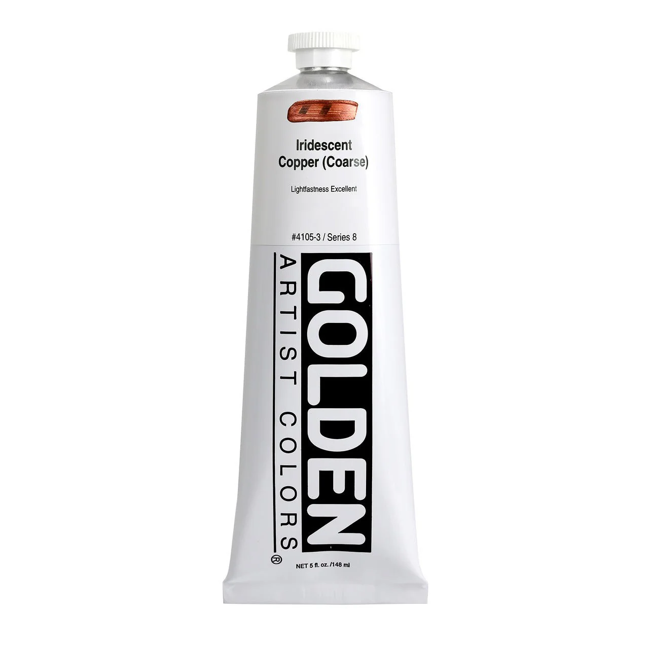 Golden Heavy Body Acrylic Iridescent Copper (Coarse) 5 oz