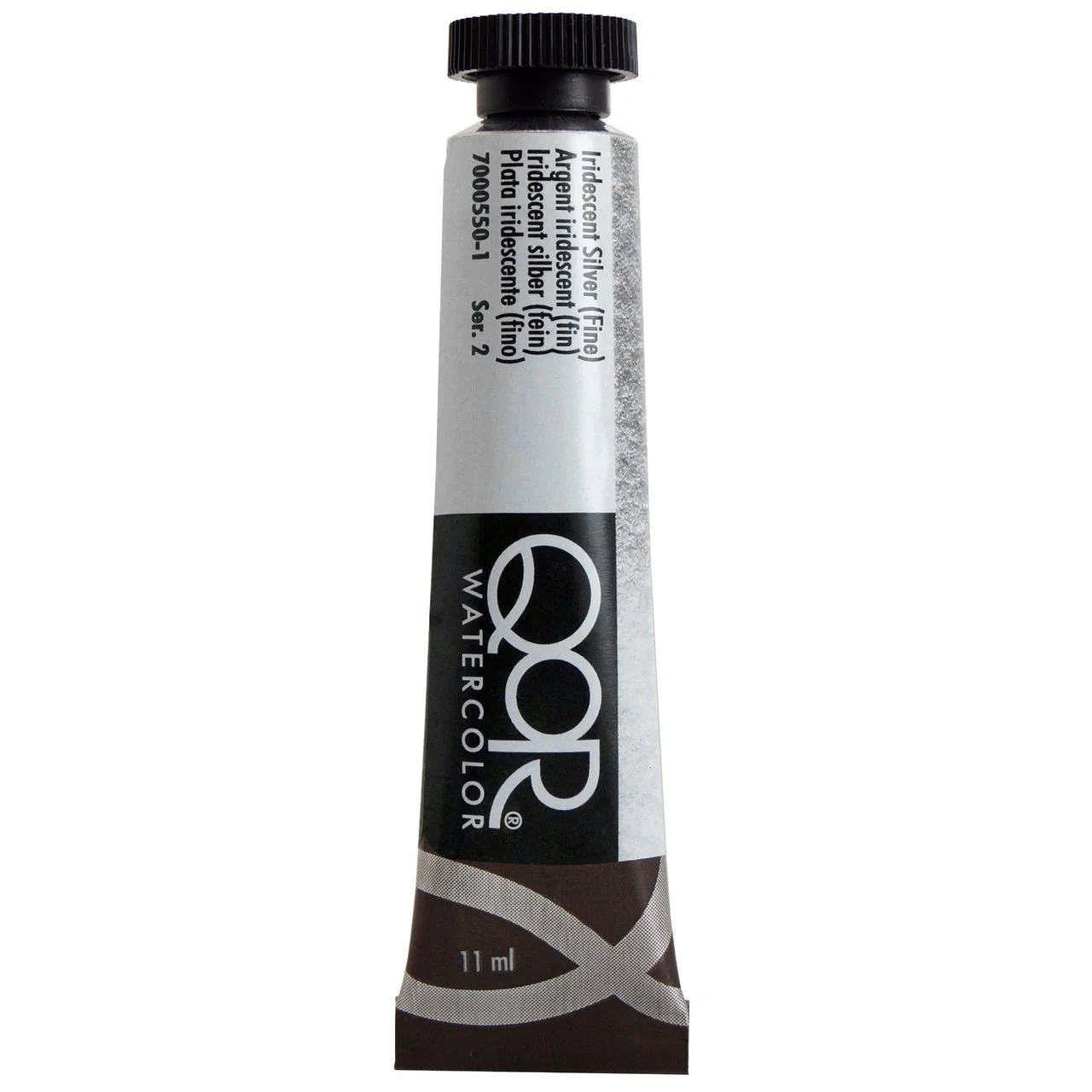 Golden QoR Watercolor 11 ml - Iridescent Silver (Fine)