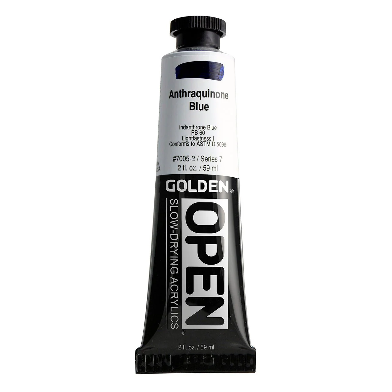 Golden OPEN Acrylic Anthraquinone Blue 2 oz