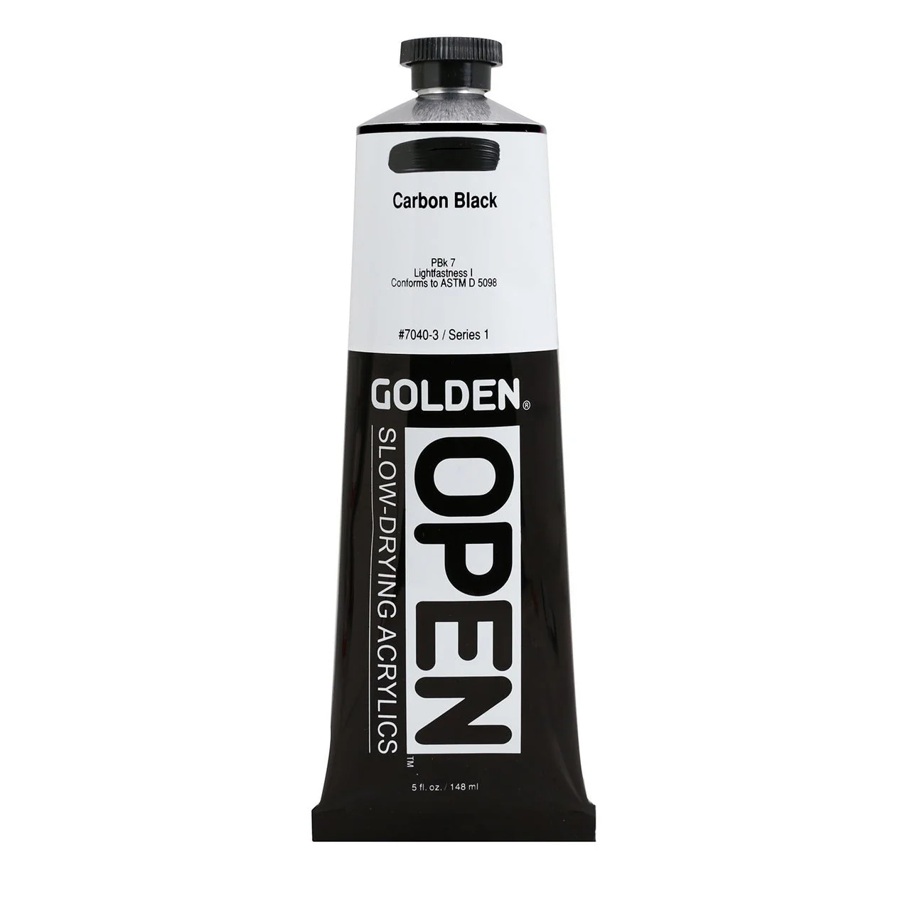 Golden OPEN Acrylic Carbon Black 5 oz
