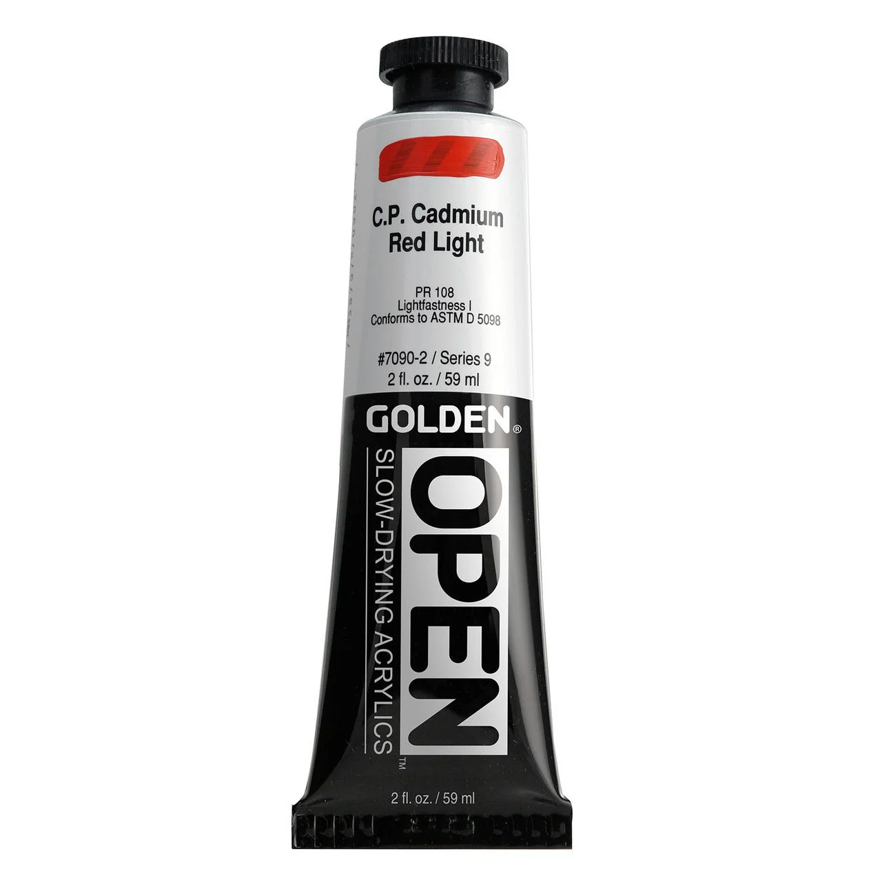 Golden OPEN Acrylic Cadmium Red Light 2 oz