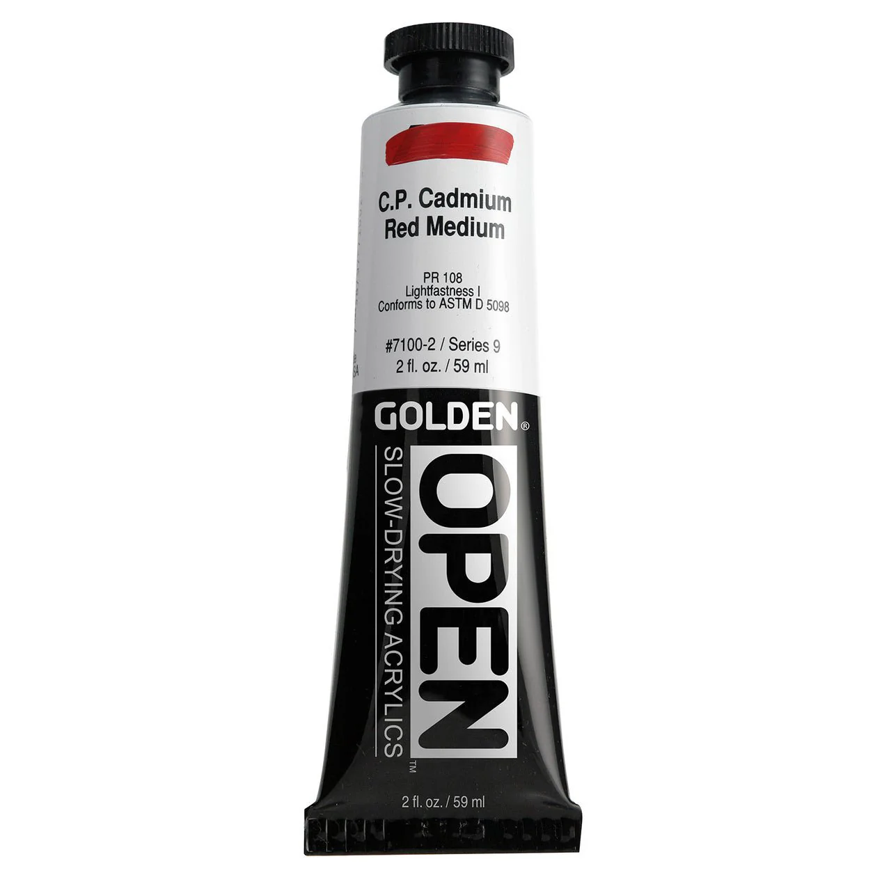 Golden OPEN Acrylic Cadmium Red Medium 2 oz