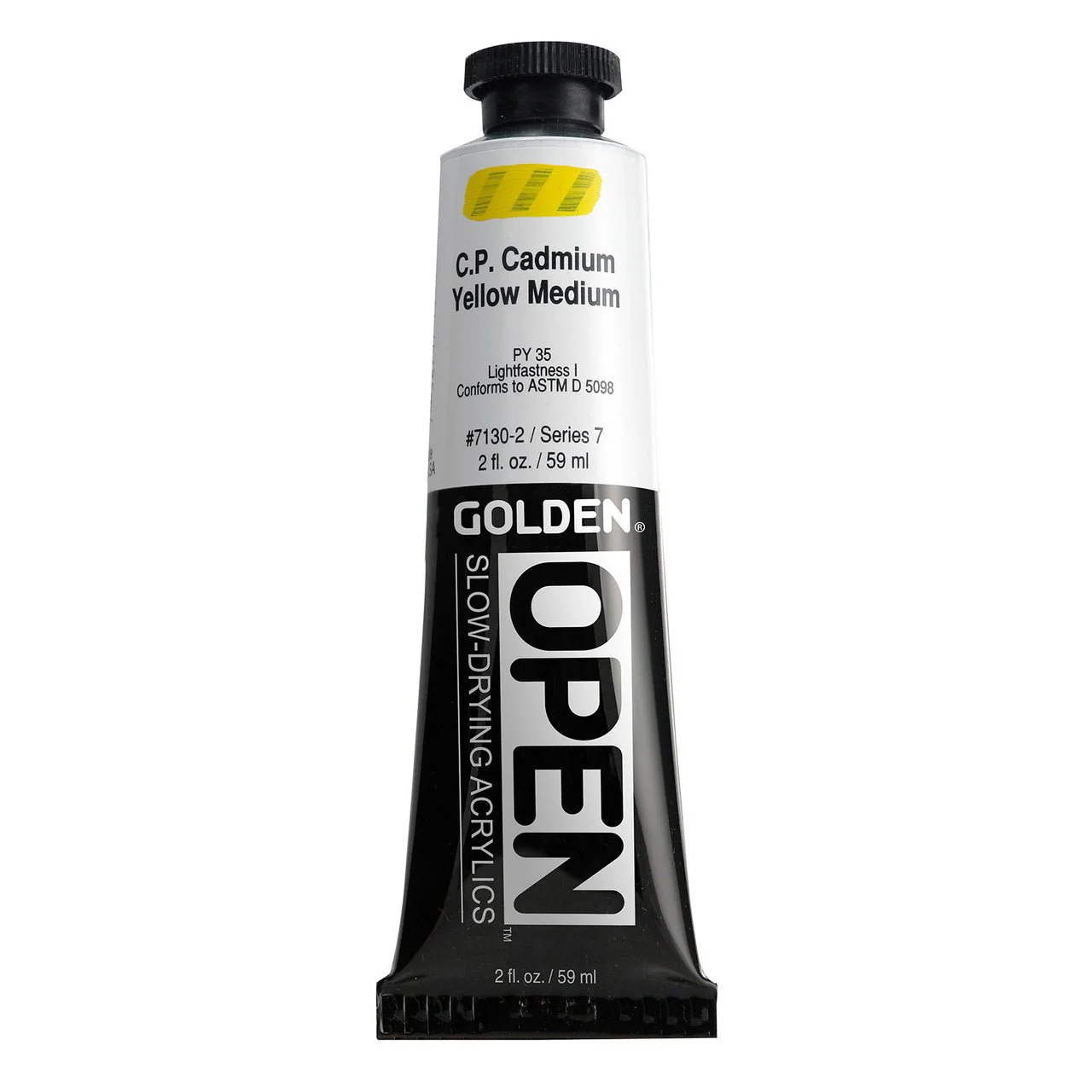 Golden OPEN Acrylic Cadmium Yellow Medium 2 oz