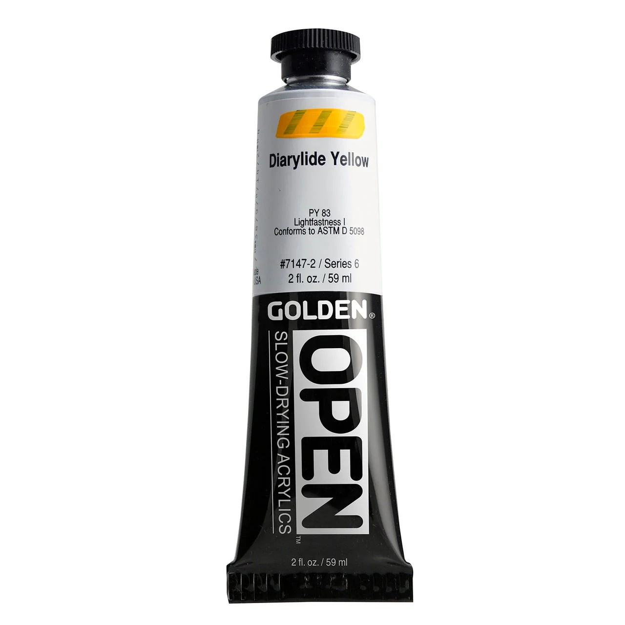 Golden OPEN Acrylic Diarylide Yellow 2 oz