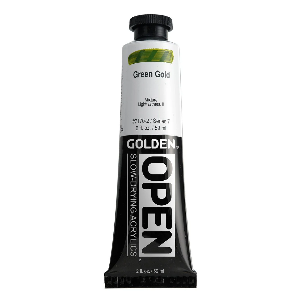 Golden OPEN Acrylic Green Gold 2 oz