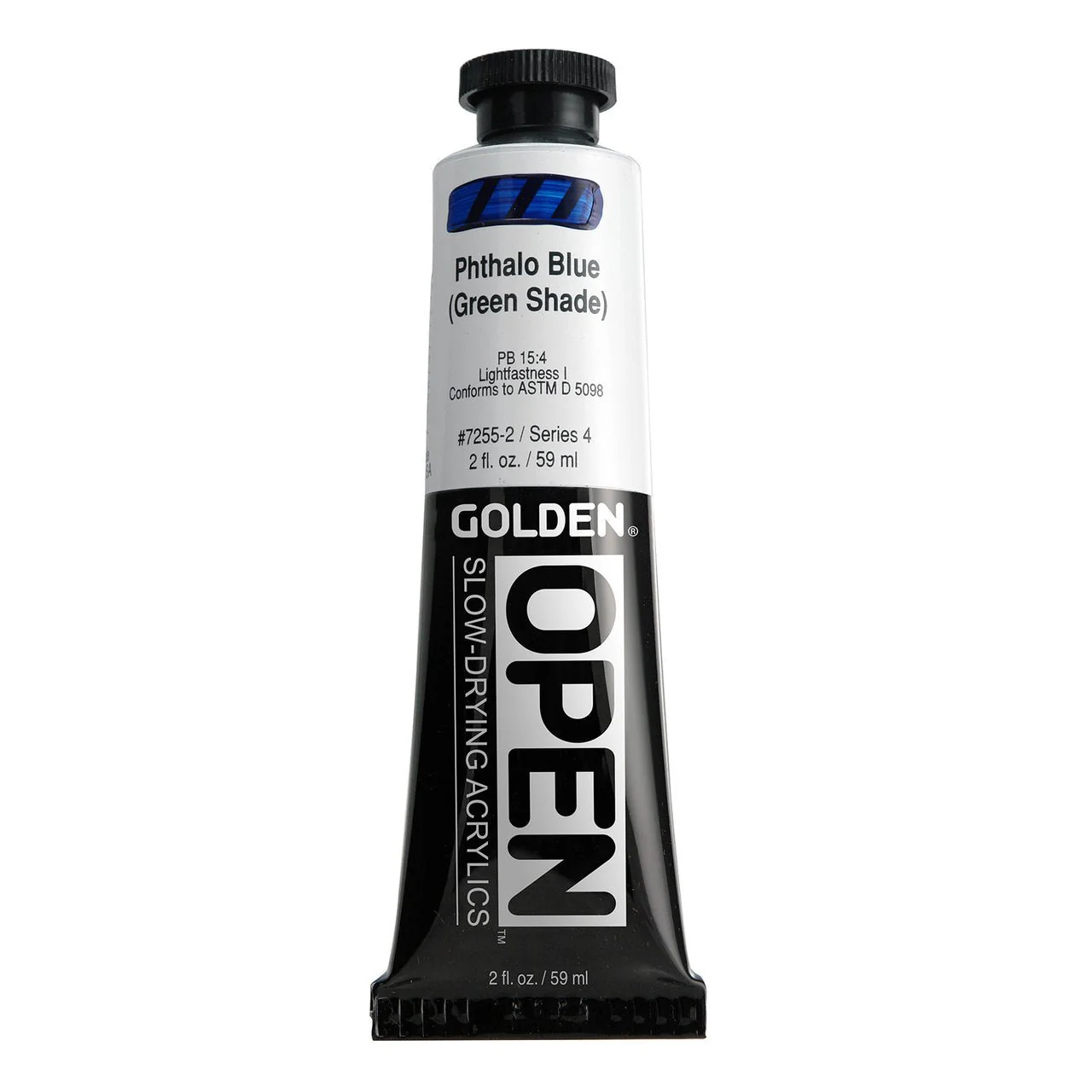 Golden OPEN Acrylic Phthalo Blue (green shade) 2 oz