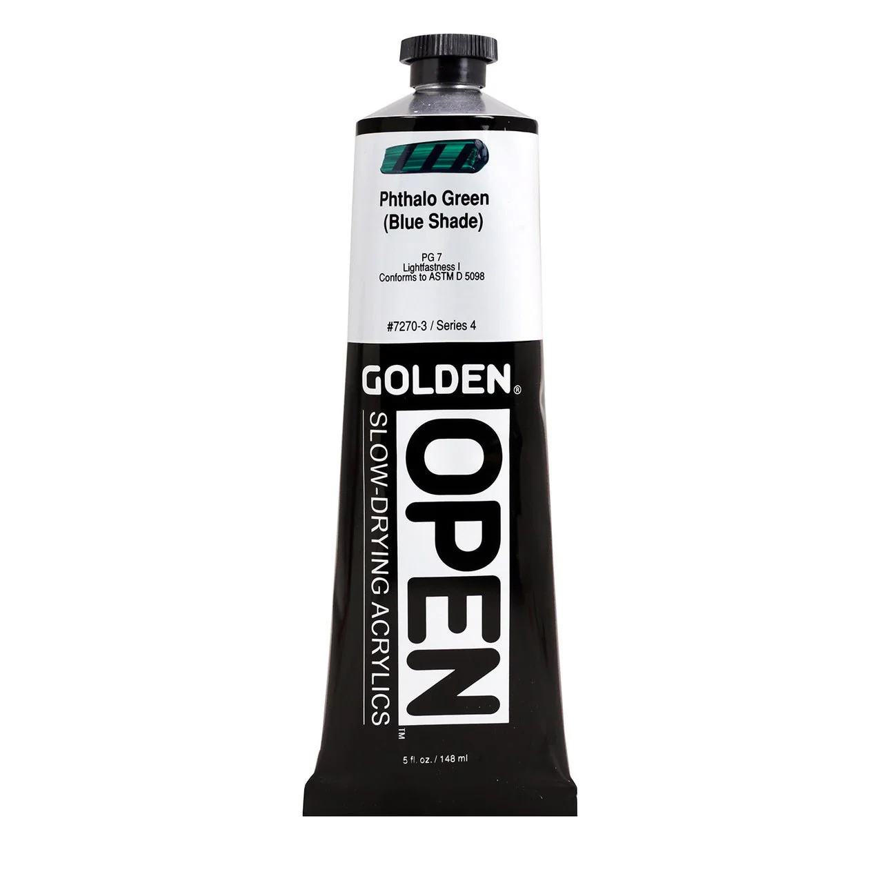 Golden OPEN Acrylic Phthalo Green (blue shade) 5 oz