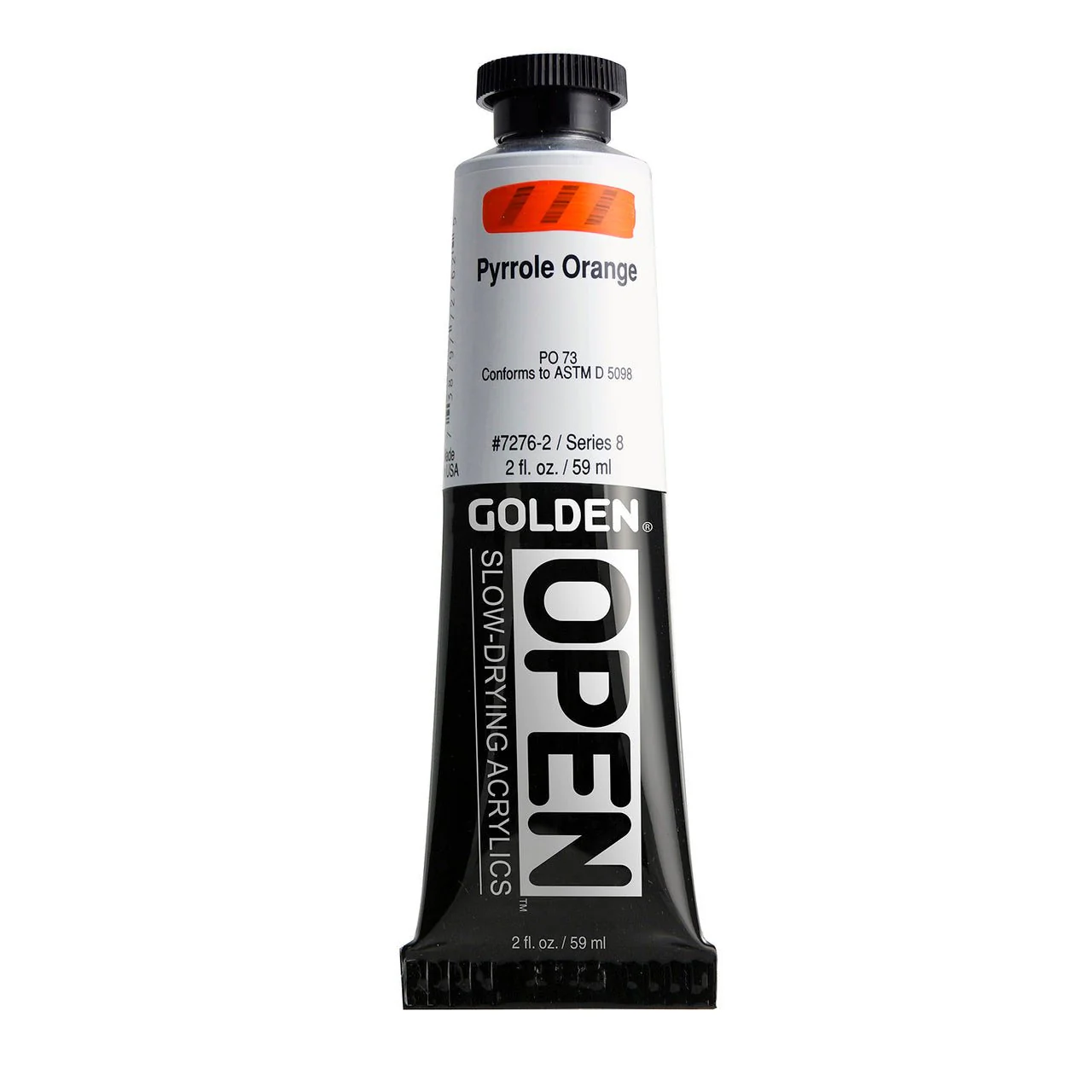 Golden OPEN Acrylic Pyrrole Orange 2 oz