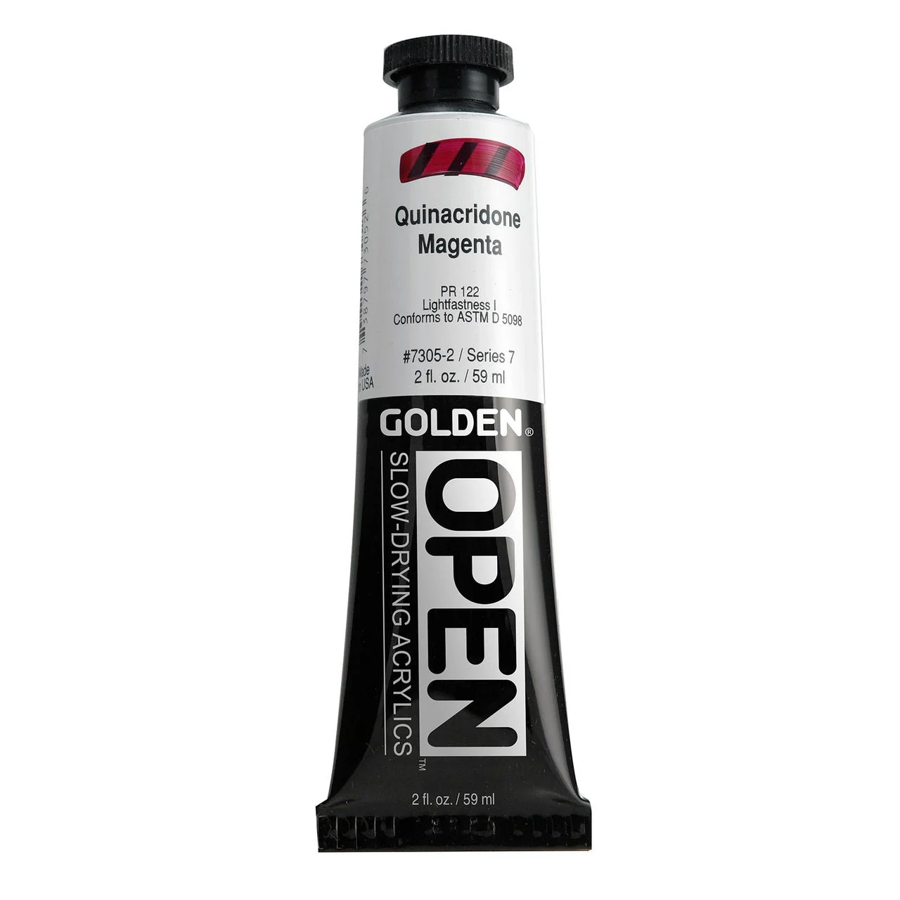 Golden OPEN Acrylic Quinacridone Magenta 2 oz