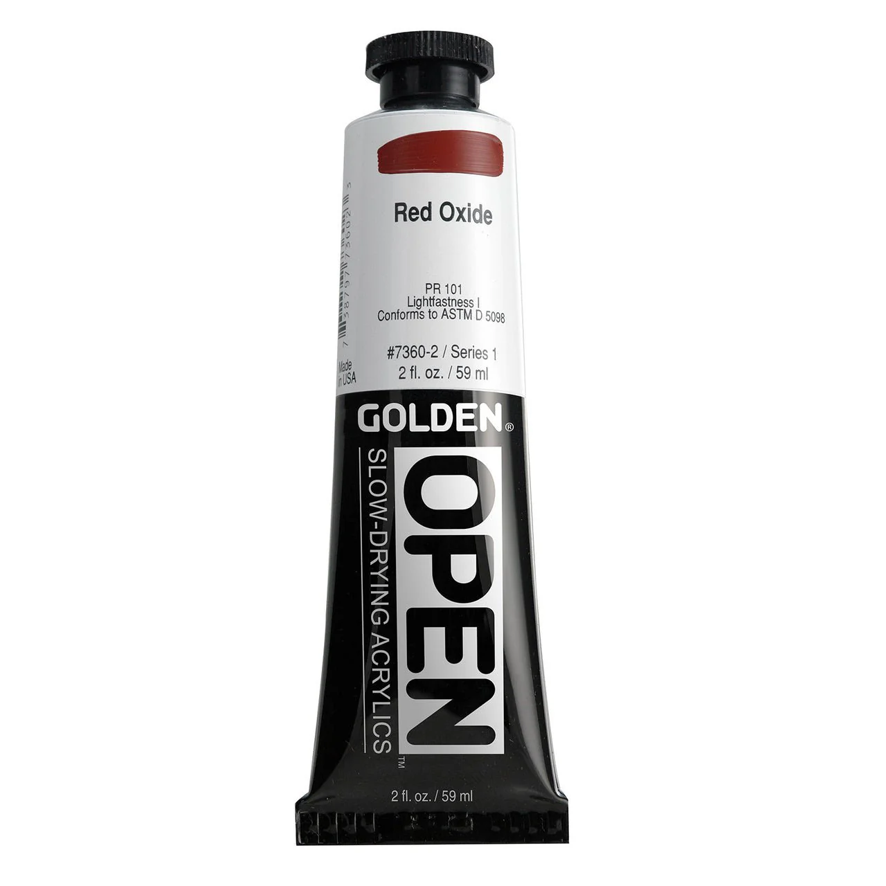 Golden OPEN Acrylic Red Oxide 2 oz