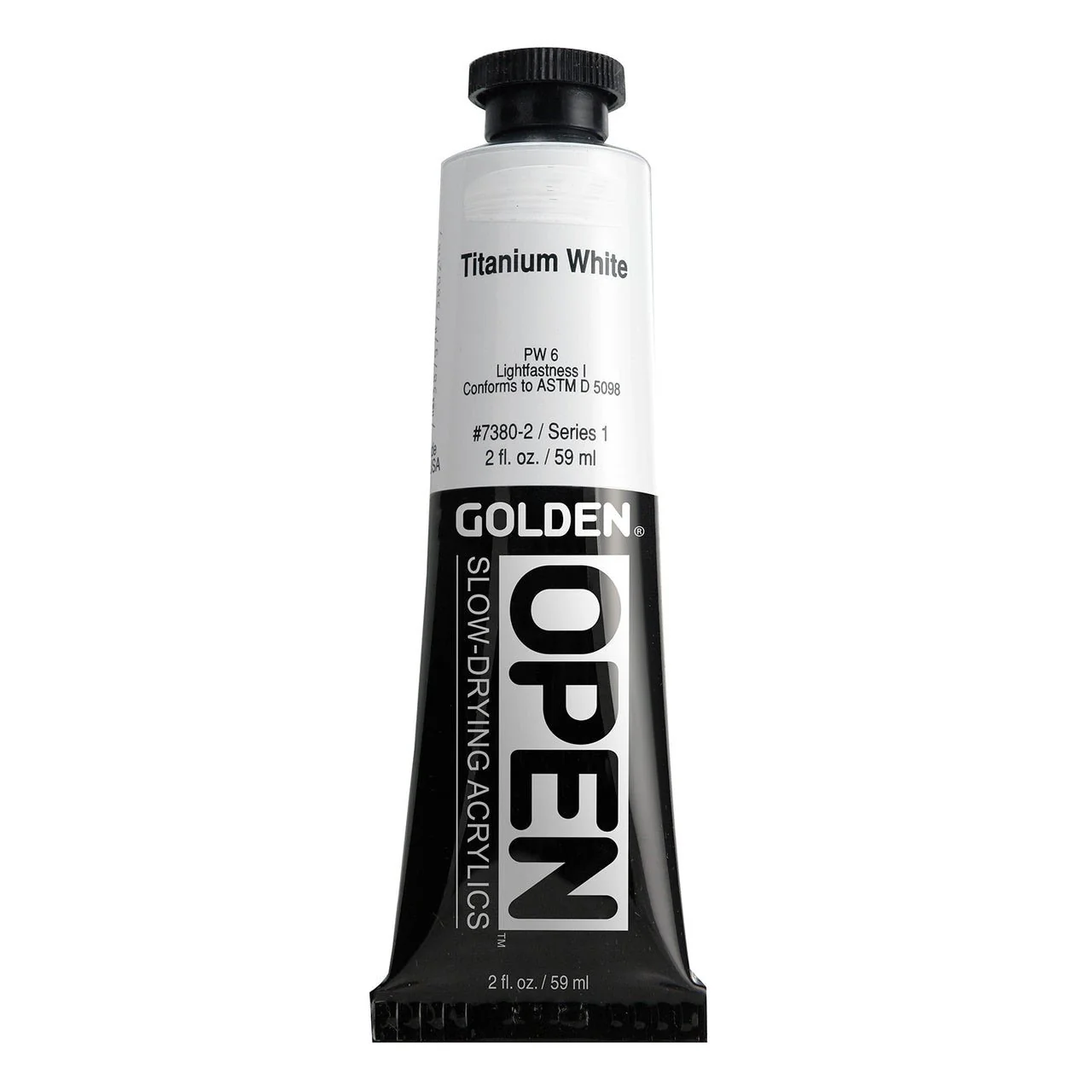 Golden OPEN Acrylic Titanium White 2 oz