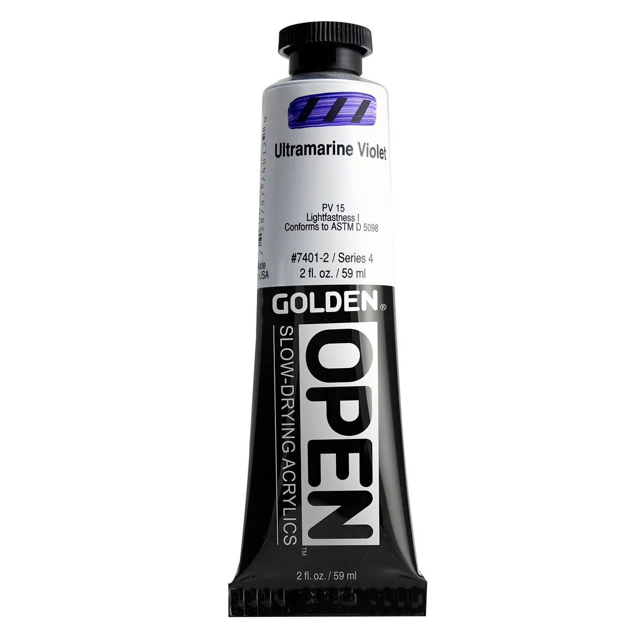 Golden OPEN Acrylic Ultramarine Violet 2 oz