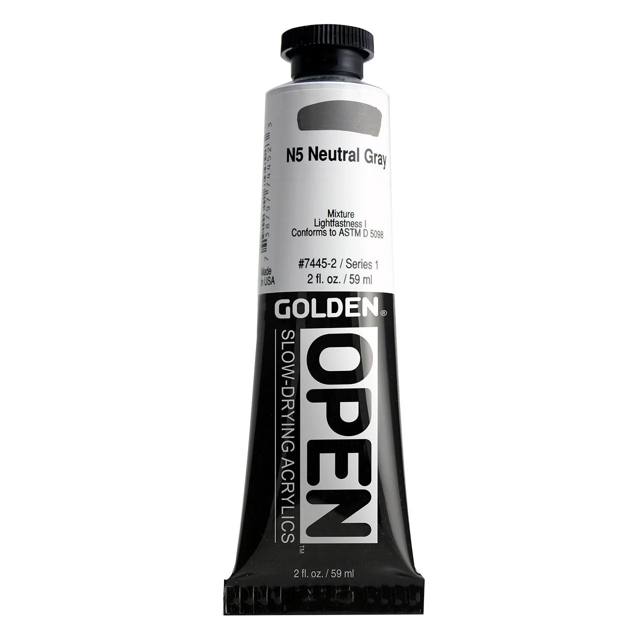 Golden OPEN Acrylic Neutral Gray N5 2 oz