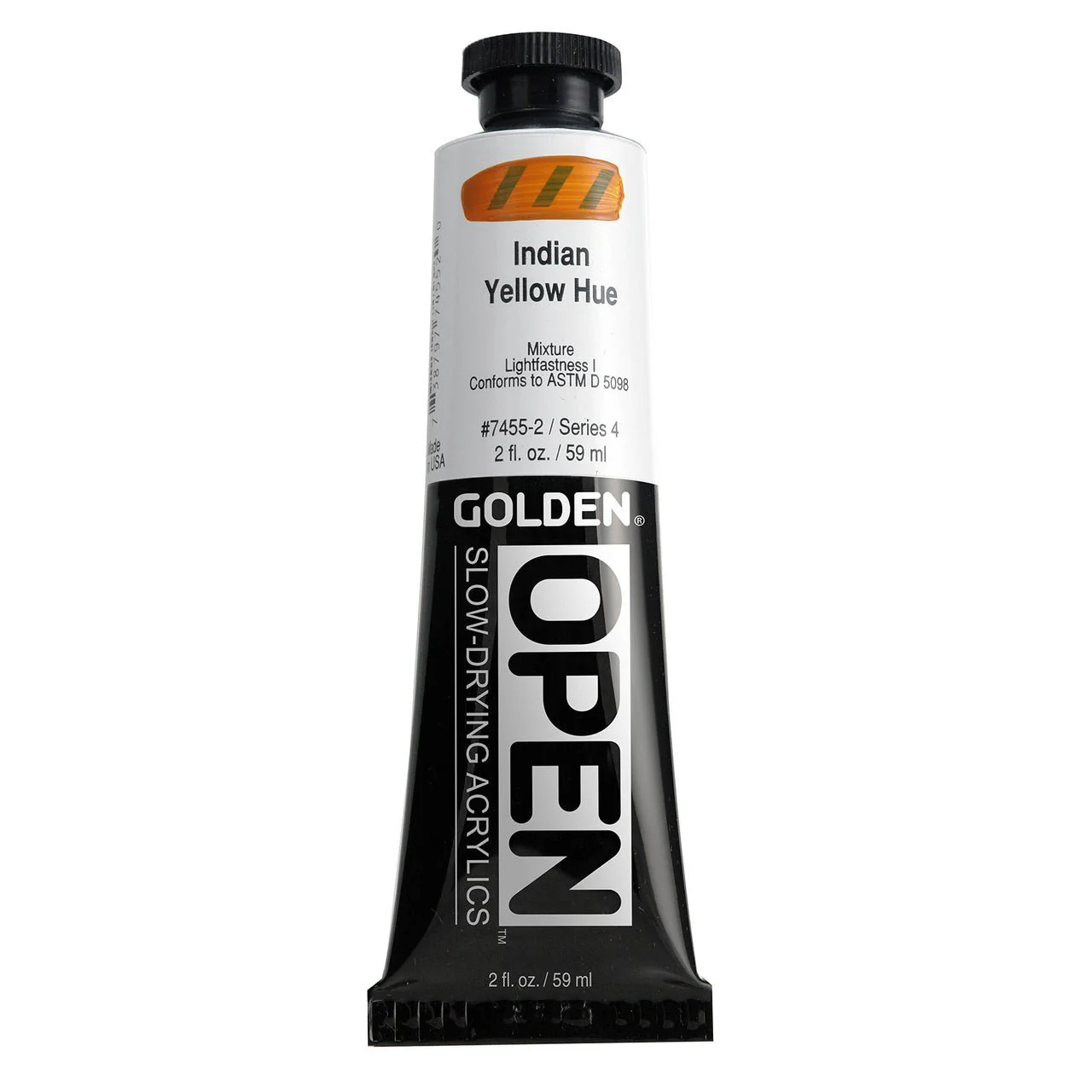Golden OPEN Acrylic India Yellow Hue 2 oz