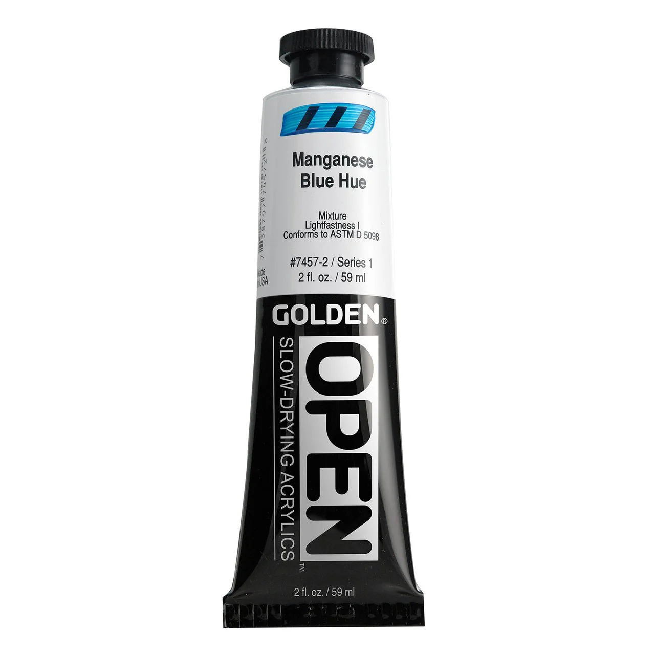 Golden OPEN Acrylic Manganese Blue Hue 2 oz