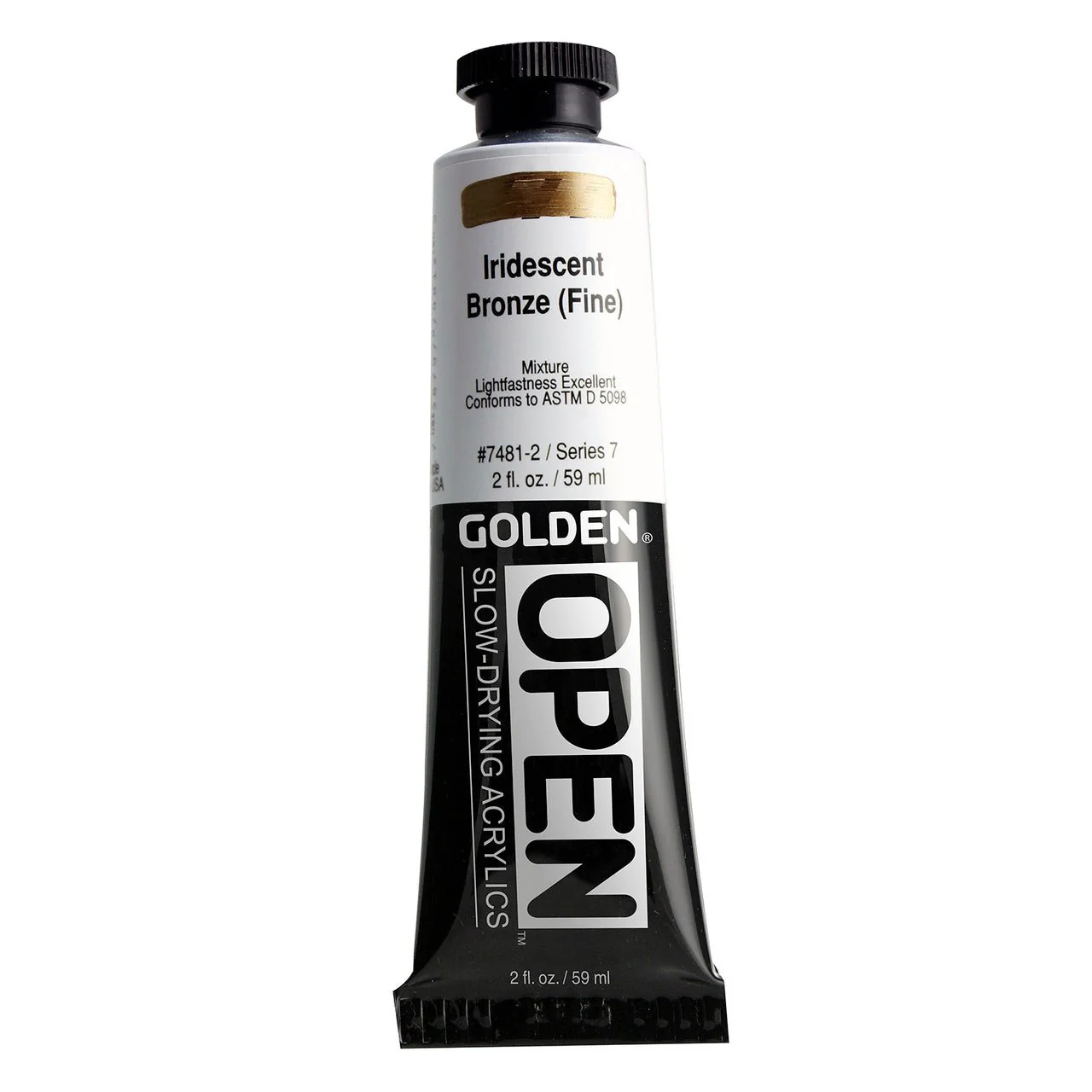Golden OPEN Acrylic Iridescent Bronze (Fine) 2 oz