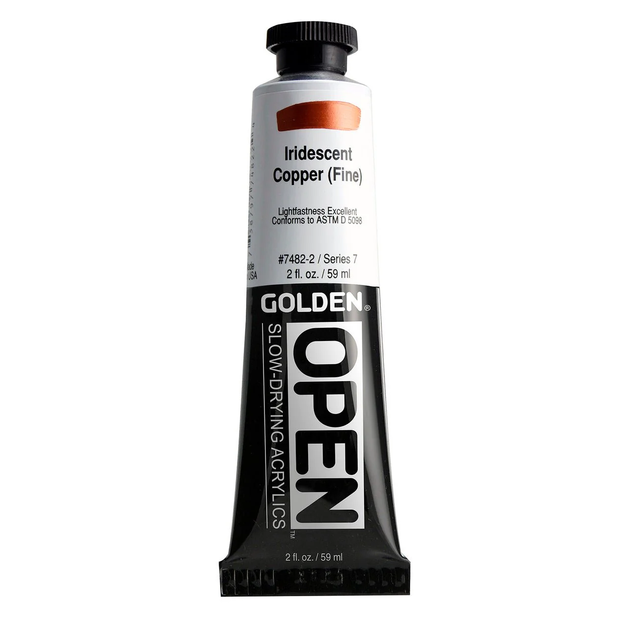 Golden OPEN Acrylic Iridescent Copper (Fine) 2 oz