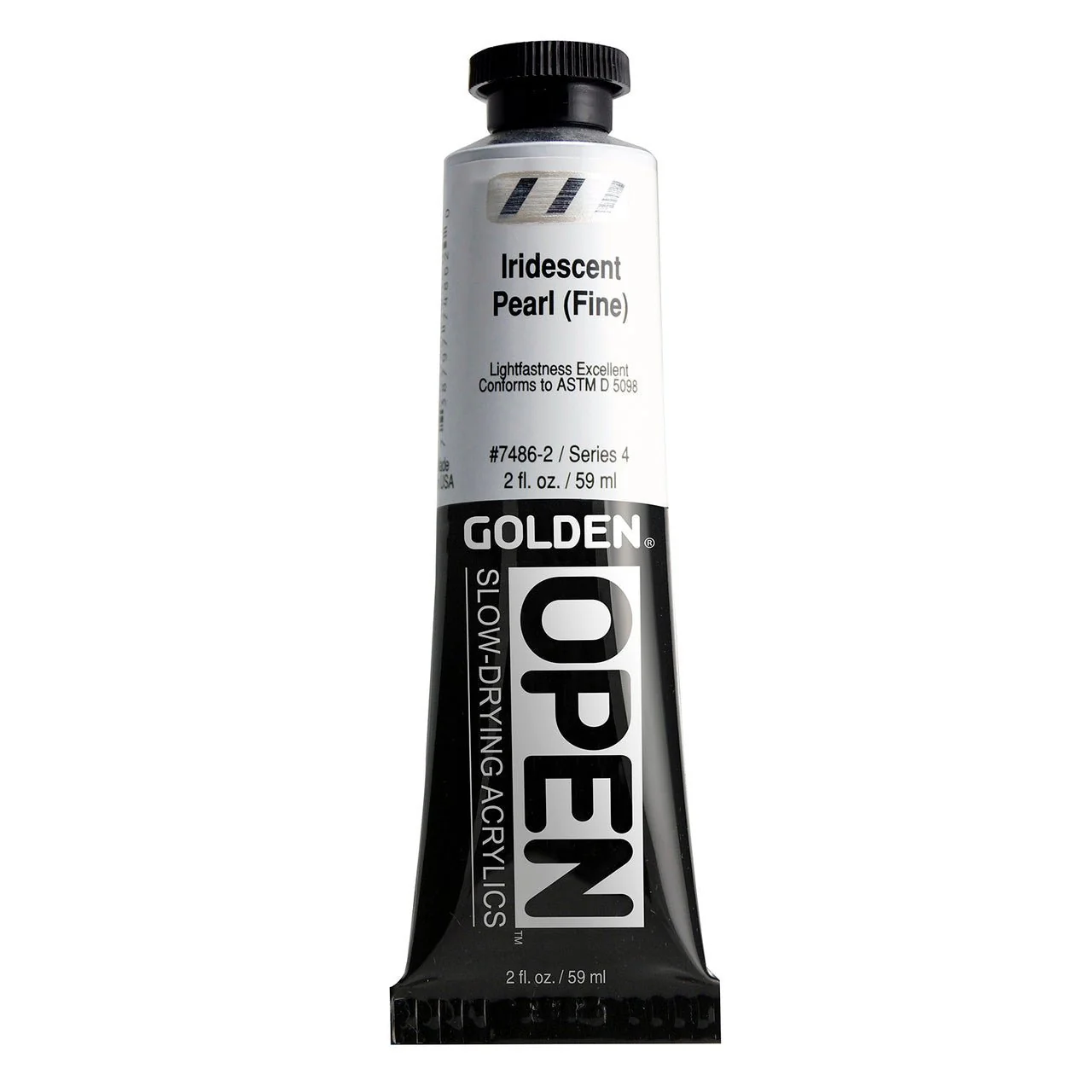 Golden OPEN Acrylic Iridescent Pearl (Fine) 2 oz