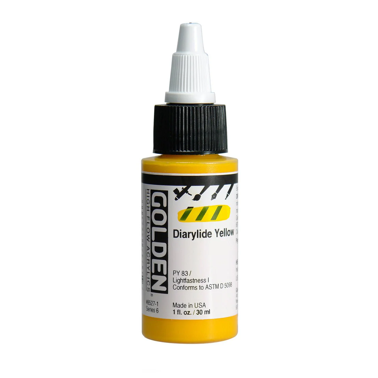 Golden High Flow Acrylic Diarylide Yellow 1 oz