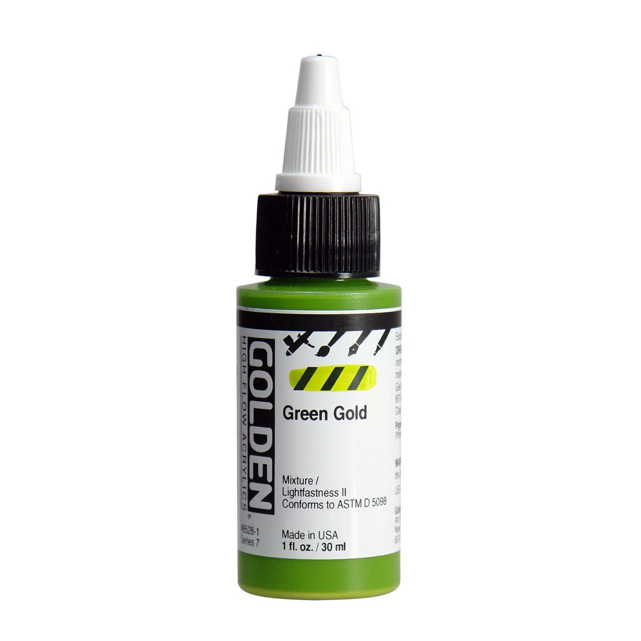 Golden High Flow Acrylic Green Gold 1 oz