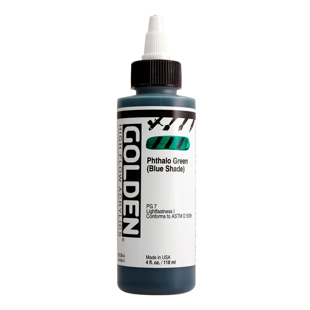 Golden High Flow Acrylic Phthalo Green (Blue Shade) 4 oz