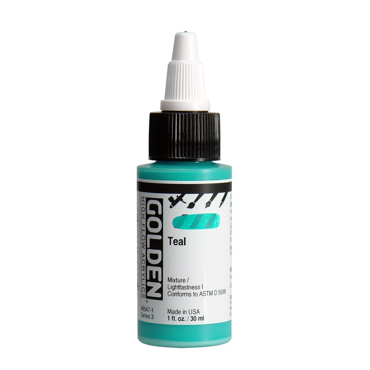 Golden High Flow Acrylic Teal 1 oz