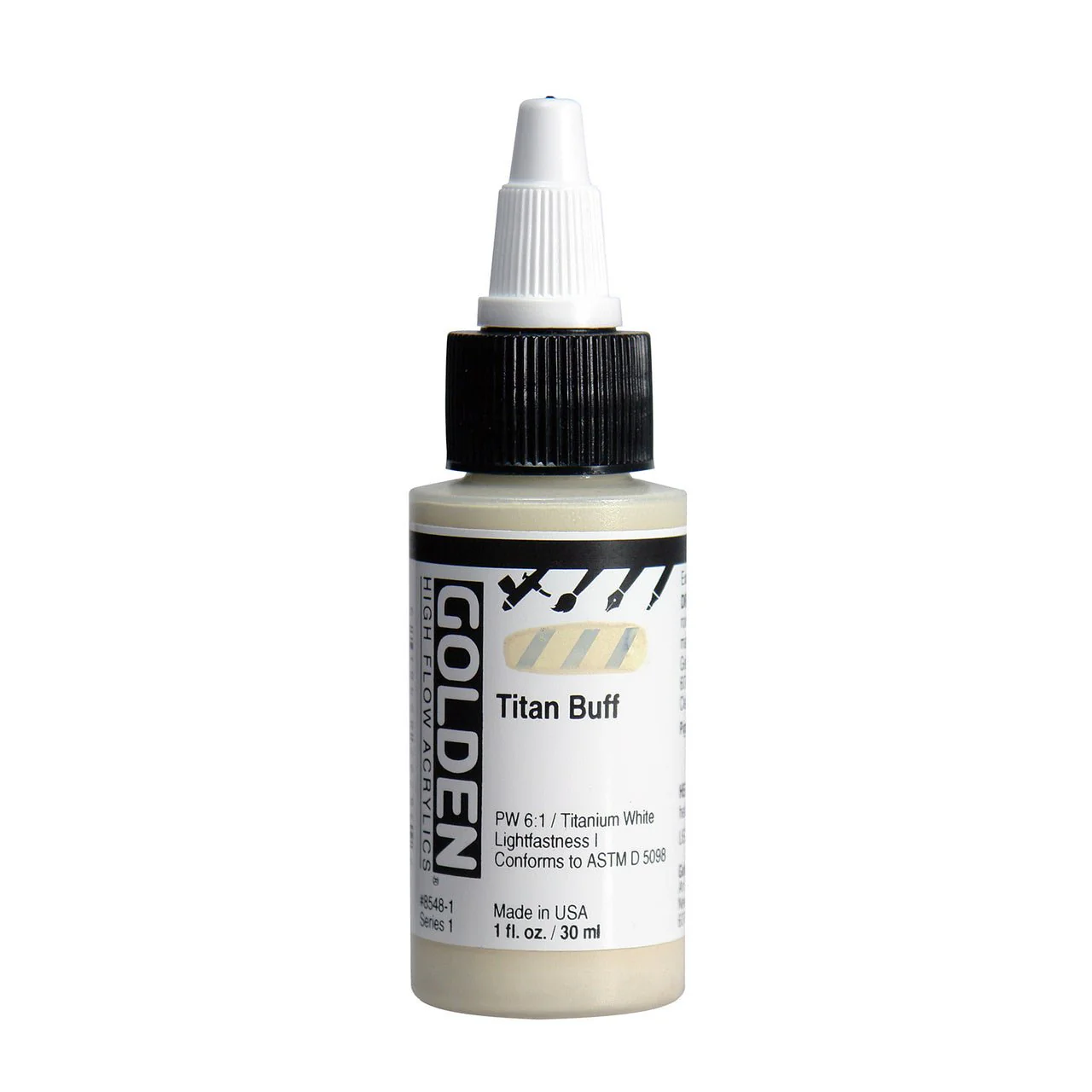 Golden High Flow Acrylic Titan Buff  1 oz