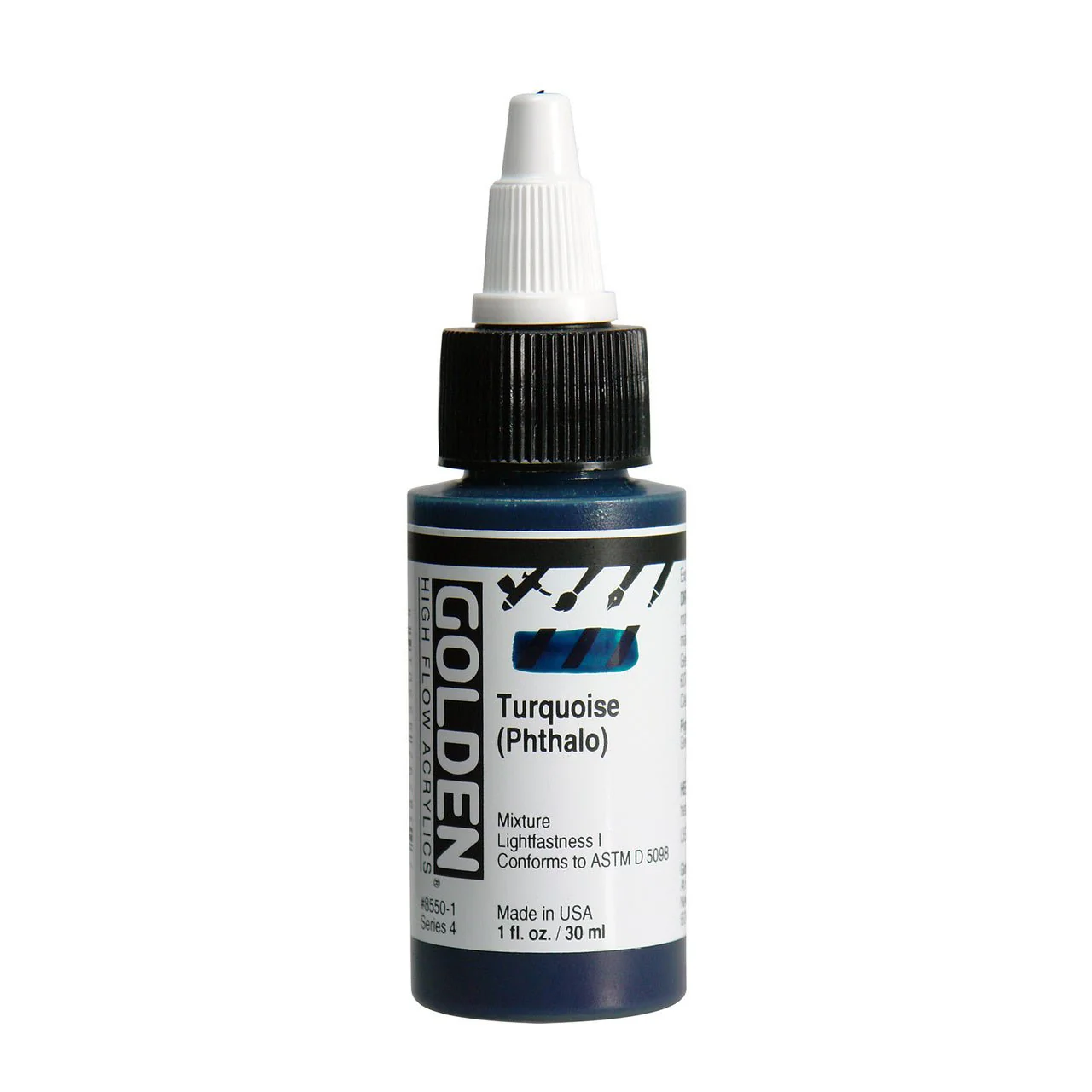 Golden High Flow Acrylic Turquoise (Phthalo ) 1 oz