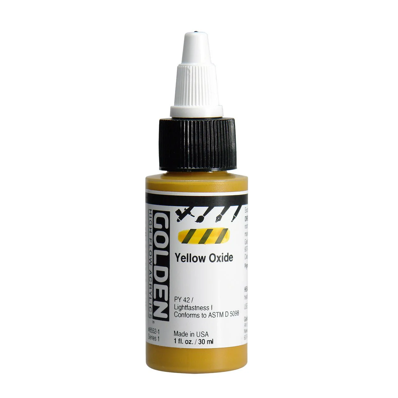 Golden High Flow Acrylic Yellow Oxide 1 oz