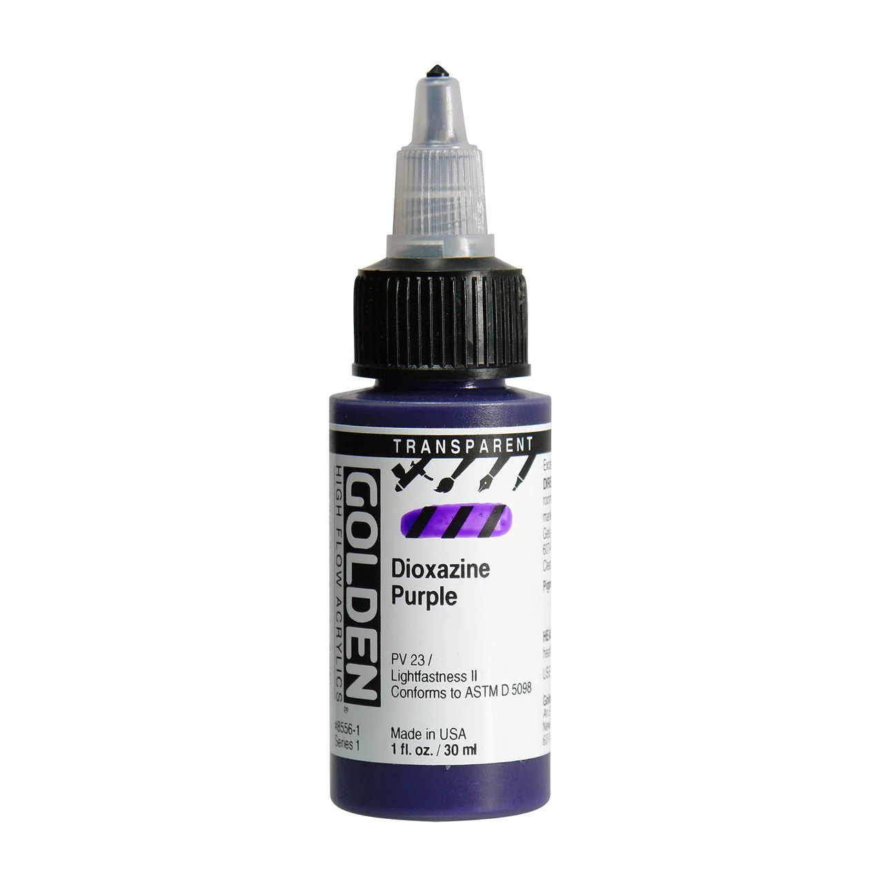 Golden High Flow Acrylic Transparent Dioxazine Purple 1 oz