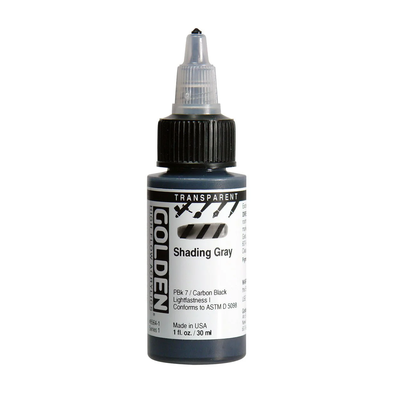 Golden High Flow Acrylic Transparent Shading Gray 1 oz