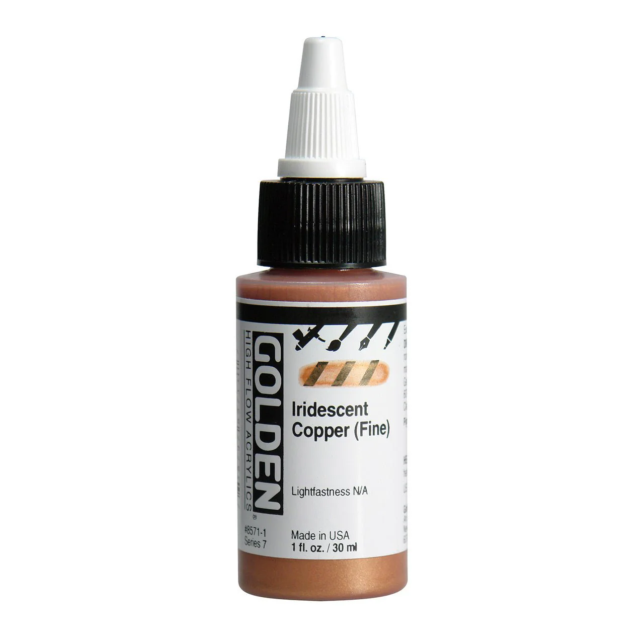 Golden High Flow Acrylic Iridescent Copper (Fine) 1 oz