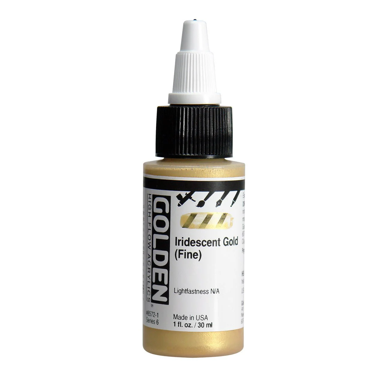 Golden High Flow Acrylic Iridescent Gold (Fine) 1 oz