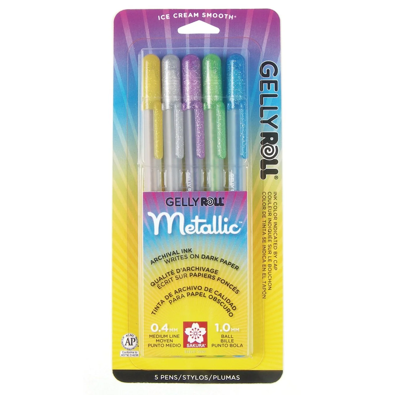 Gelly Roll 5-Color Metallic Set