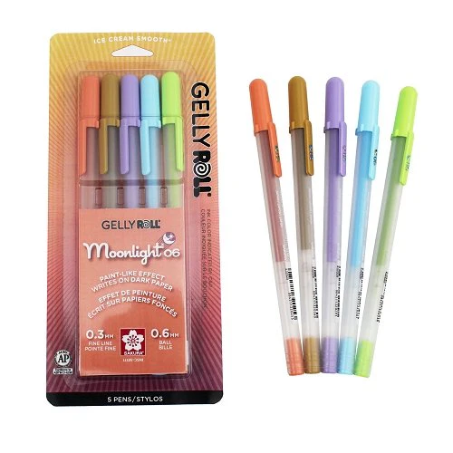 Gelly Roll Moonlight - 06 Fine - 5 color Daylight Set