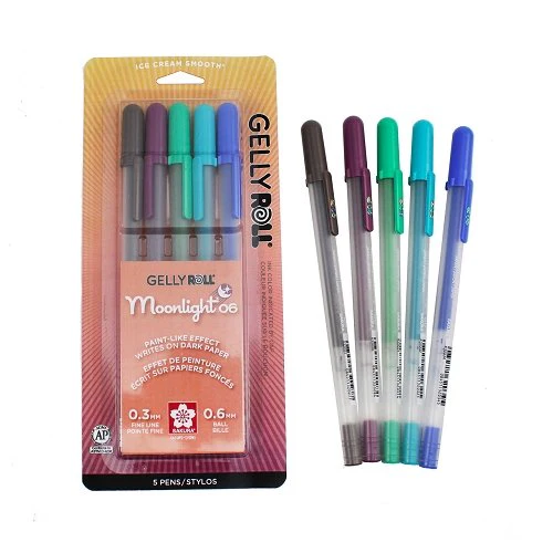 Gelly Roll Moonlight - 06 Fine - - 5 color Twilight Set