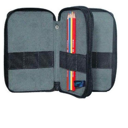 Global Art Canvas Pencil Case - Denim Maximum capacity 48, best suited for 24 - Image 2