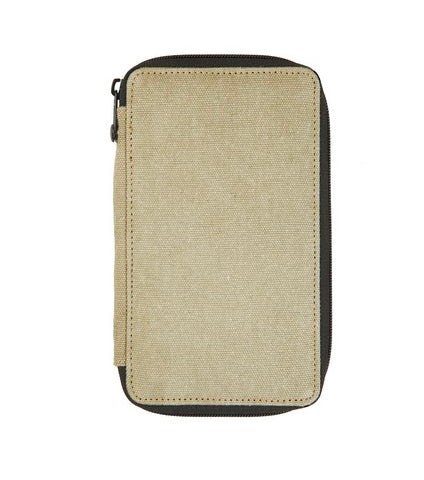 Global Art Canvas Pencil Case - Sage Maximum capacity 24, best suited for 12