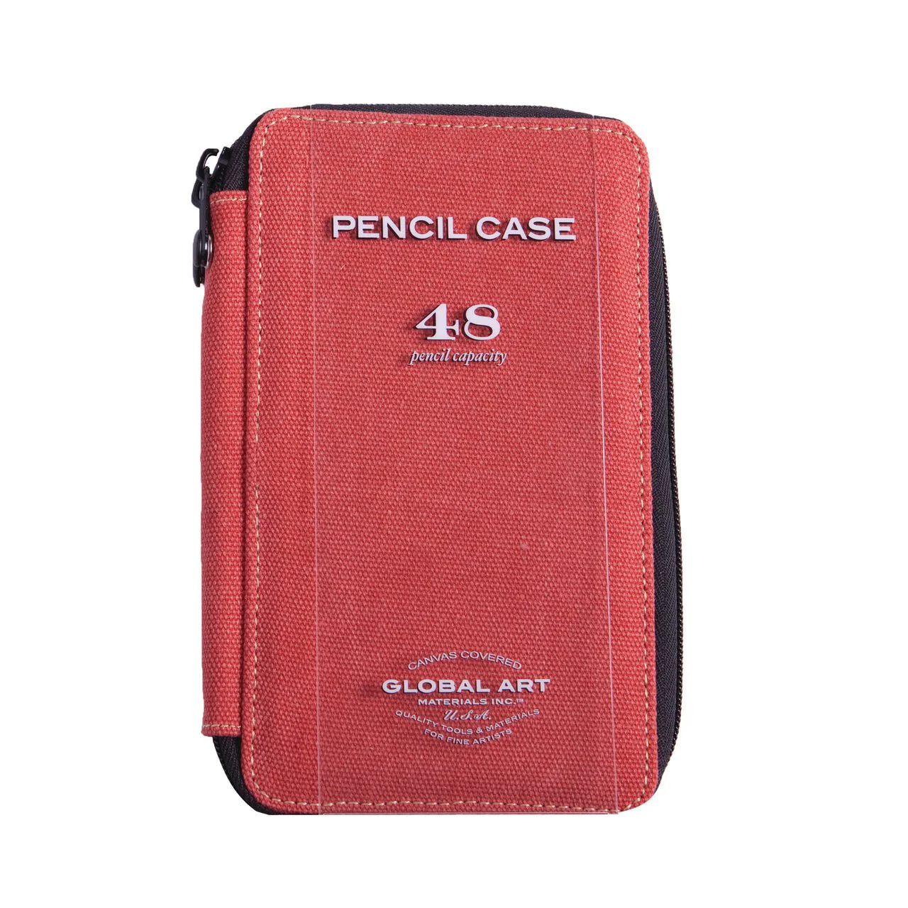 Global Art Canvas Pencil Case - Rose Maximum capacity 48, best suited for 24