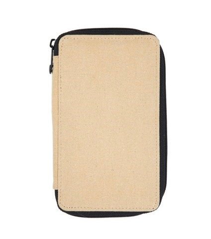 Global Art Canvas Pencil Case - Wheat Maximum capacity 24, best suited for 12