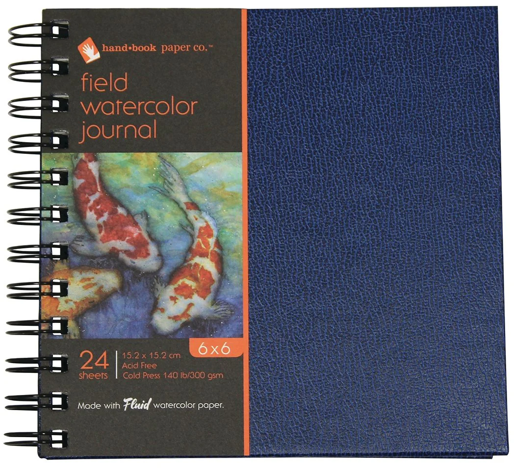 Handbook Field Watercolor Journal - 24 Sheets, 140 lb, Wire-Bound - 6x6 inch