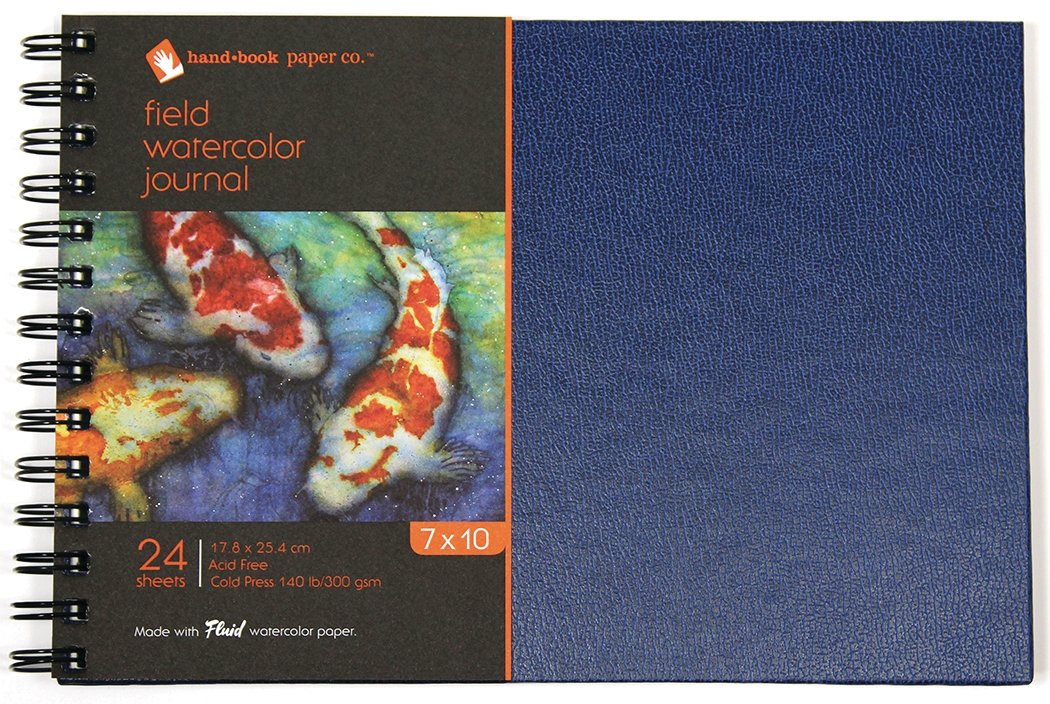 Handbook Field Watercolor Journal - 24 Sheets 140 lb Wire-Bound - 7x10 inch