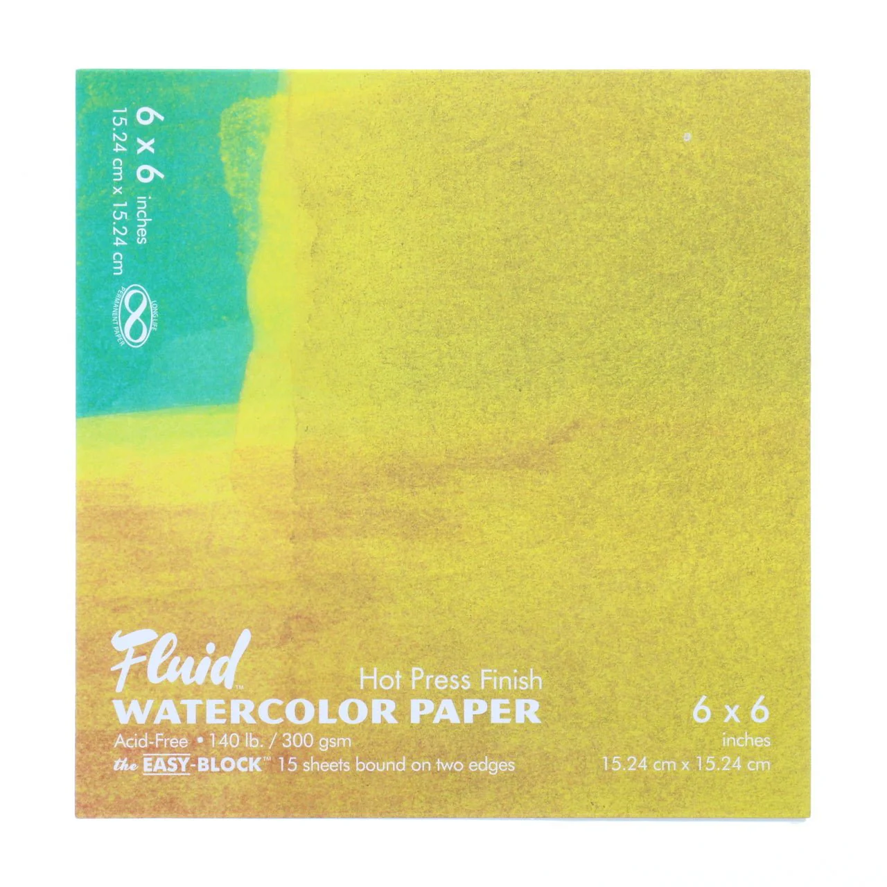 Fluid Watercolor Block - Hot Press -  6X6