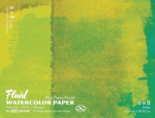 Fluid Watercolor Block - Hot Press - 6X8
